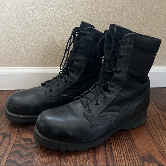 Belleville Steel Toe Hot Weather Combat Boots Men Sz 10.5 R Black 220 TRP ST, - Picture 8 of 16
